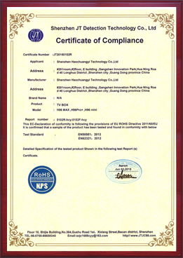 CE certification for H96max