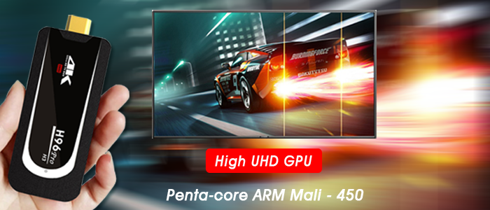 Powerful Amlogic S905X3 Quad core ARM Cor-tex-A53 GPU