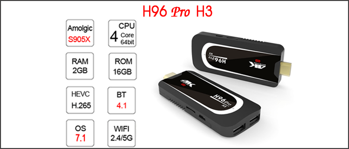 H96 Pro H3 TV Stick Quick Details