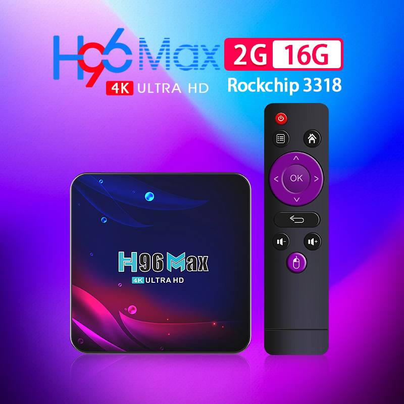 Newest H96 Max V11 2GB 16GB Android 11.0 Smart TV Box RK3318 hdmi set top box