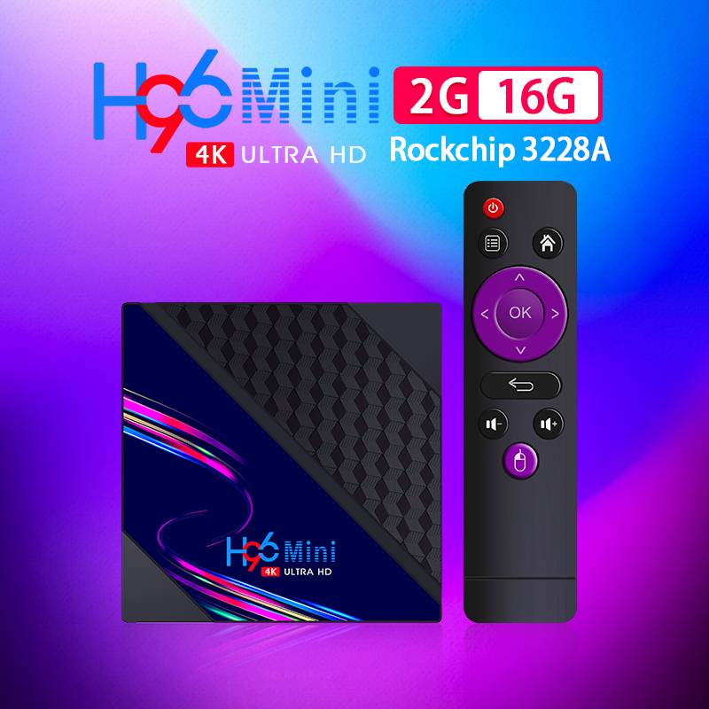 Factory Cheap Price Rk3228A Android TV Box H96 Mini V8 2GB 16GB OTT TV Box