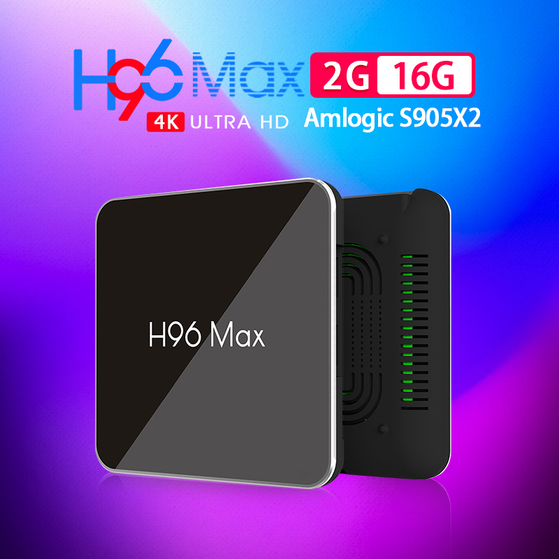 Set Top Box H96 Max X2 Amlogic S905X2 Android 9.0 TV Box 4GB for Home