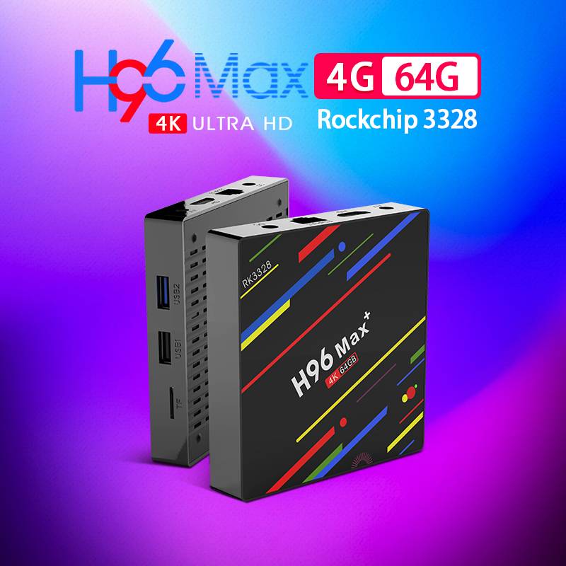 4K Anroid TV Box H96 Max Plus 4gb TV Box RK3328 With Bluetooth 4.0