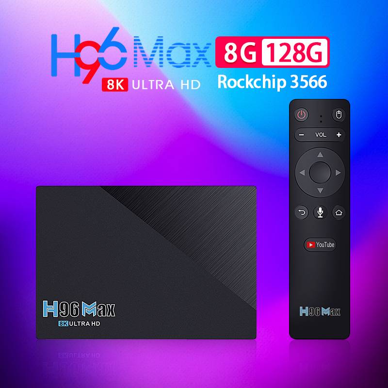 OTT TV Box Manufacturer smart 8G 128G Android TV Box H96 max
