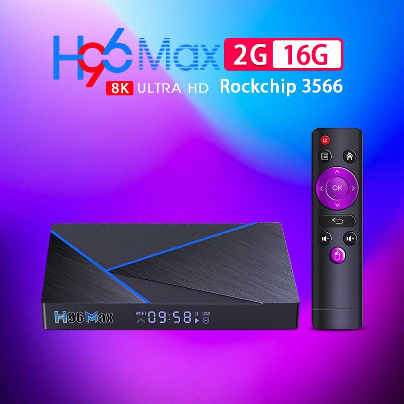 Factory H96Max V56 smart 8k tv box android 2GB 16GB OTT TV Box