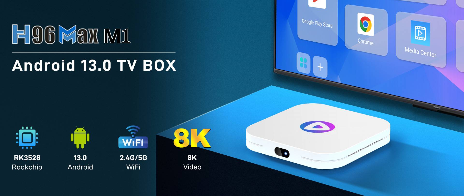 H96 MAX M1 Android 13.0 TV BOX