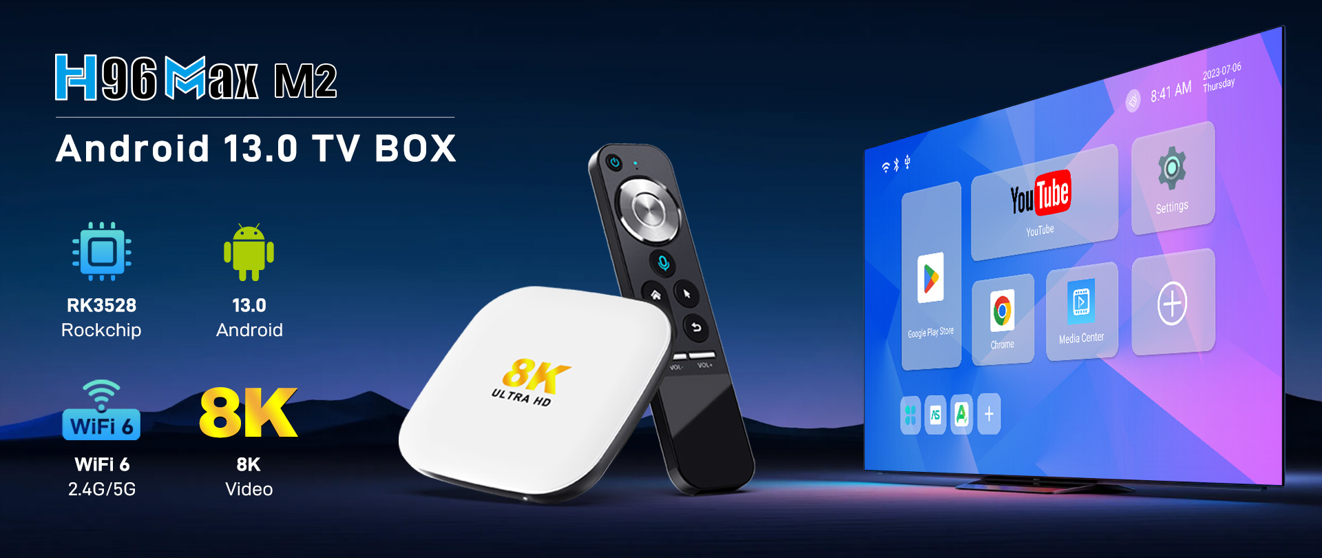 android tv box h96 max m2